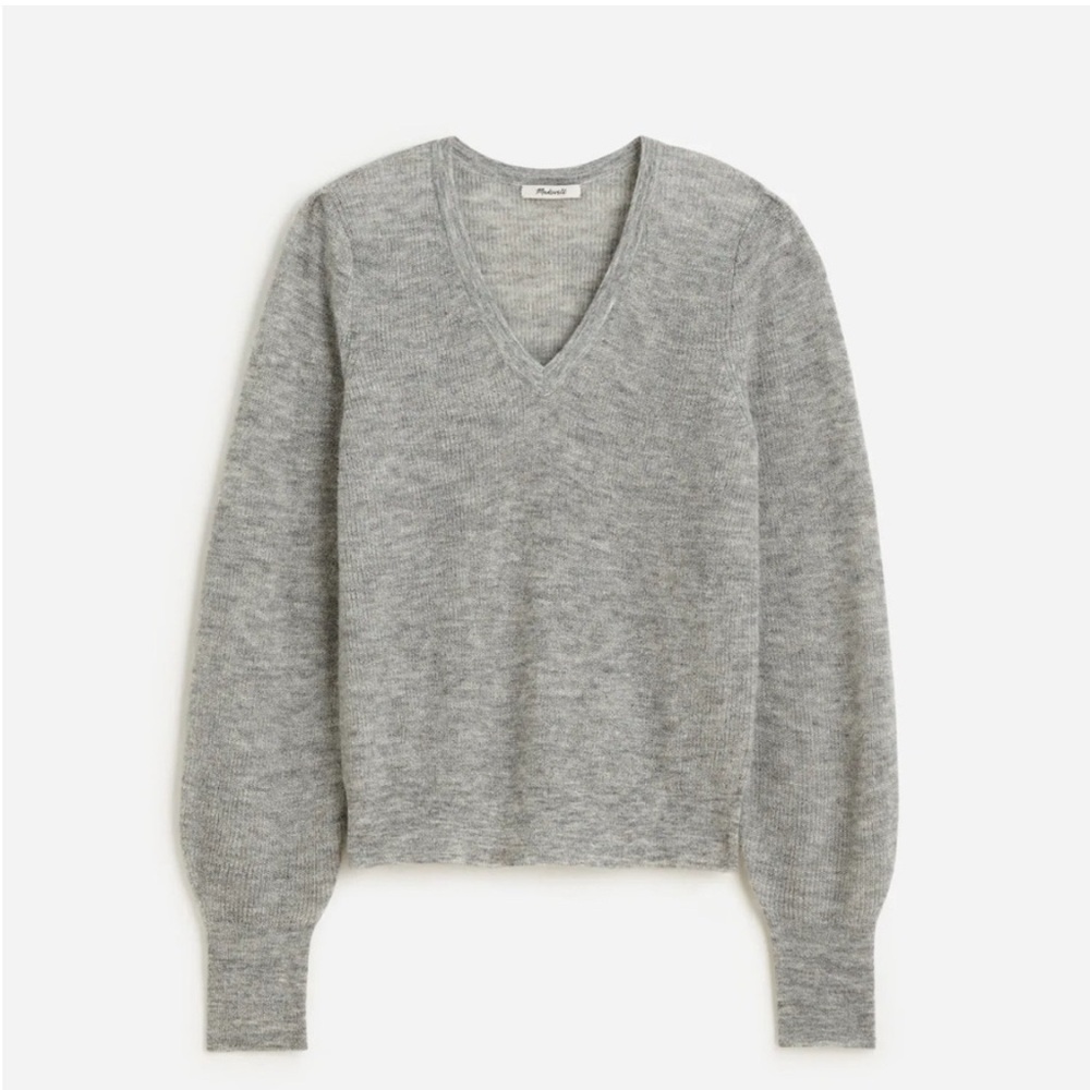 Madewell Alpaca blend v-neck sweater - Picture 2 of 3